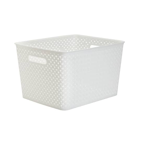 Simplify Large Wicker Storage Bin